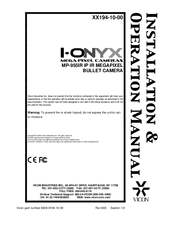 i-onyx MP-955IR Operation Manual