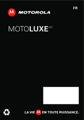 Motorola motoluxe mc Getting Started Manual