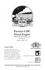M.T.H. Premier U30C Operator's Manual