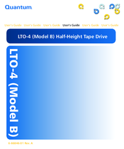 Quantum LTO-4 (Model B) User Manual