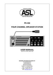 ASL INTERCOM PS 430 User Manual