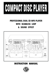 US Blaster COMPACT DISC PLAYER Instruction Manual