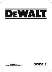 DeWalt DWD015 Operator's Manual