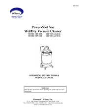 Thomas C. Wilson 9487-5220 Operating Instructions & Service Manual