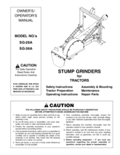 Worksaver SG-36A Owner's Operation Manual