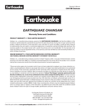 Earthquake CS4518B Operator's Manual