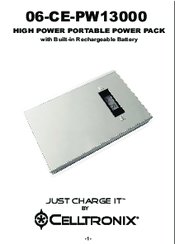Celltronix 06-CE-PW13000 Instructions For Use Manual