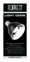 Exo Terra LIGHT DOME PT2055 Operating Instructions Manual