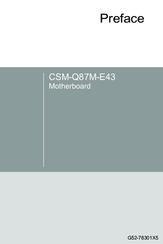Microstar Computers CSM-Q87M-E43 Preface
