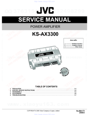 Jvc KS-AX3300 Service Manual