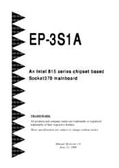 EPOX EP-3S1A User Manual