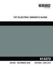 Ezgo 2010 TXT 48 FLEET Owner's Manual
