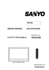 Sanyo LCD-19VT11DVD Service Manual