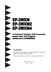 EPOX EP-3WXM2 User Manual