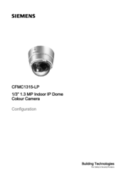 Siemens DOME COLOUR CFMC1315-LP Configuration