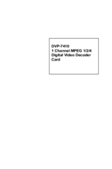 Advantech DVP-7410 User Manual