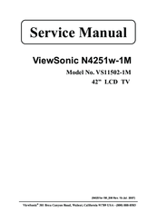 ViewSonic N4251w-1M Service Manual