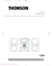 THOMSON CS806 User Manual