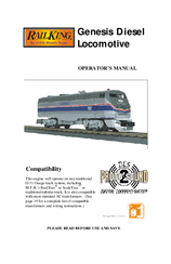 Rail King Genesis Diesel Locomotive Operator's Manual