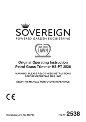Sovereign HS-PT 2538 Operating Instructions Manual