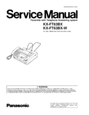 Panasonic KX-FT63BX-W Service Manual