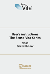 Widex Senso Vita SV-38 User Instructions