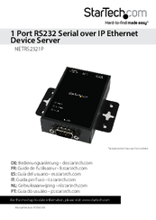 StarTech.com NETRS2321P User Manual