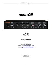 microHAM micro2R u2R User Manual