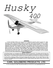 Carl Goldberg Products Husky 400 Manual