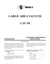 SSS Siedle LAV-30 Operating & Maintenance Instructions