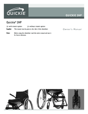 Quickie 2HP Owner's Manual