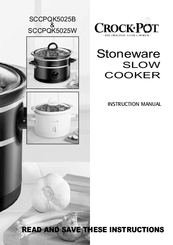 Crock-Pot SCCPQK5025W Instruction Manual