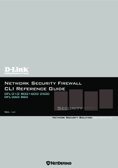 D-Link NetDefend DFL-210 Cli Reference Manual