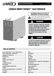 Lennox ML18011060C-E Installation Instructions Manual
