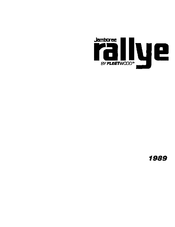 Fleetwood Jamboree Rallye 1989 User Manual