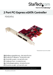 StarTech.com PEXESATA2 Instruction Manual