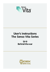 Widex Senso Vita SV-9 User Instructions