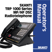 Skanti TRP 1000 series Operator's Manual