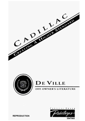 Cadillac de ville 1995 Owner's Manual