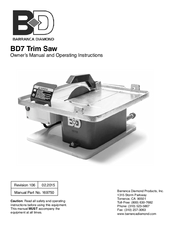 Barranca Diamond BD7 Owner's Manual And Operating Instructions