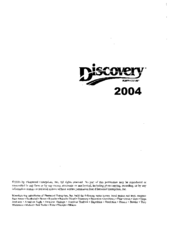 Fleetwood Discovery 2004 User Manual