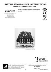 ecofires eko 2050 Installation & User's Instructions