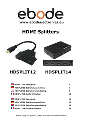 Ebode HDSPLIT12 User Manual