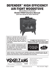 Vogelzang International DEFENDER TR001 Owner's Manual