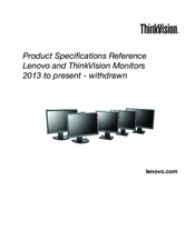 Lenovo ThinkVision LS1922 Product Specifications Reference