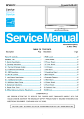 Hyundai HLCD-32XT Service Manual
