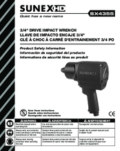 Sunex SX4345-2 Product Safety Information