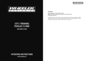 wheeler city/trekking Operating Instructions Manual