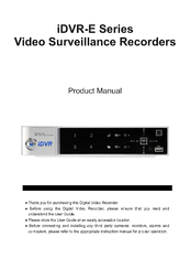 cctv camera pros iDVR-E Series Product Manual