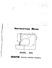 White 4050 Instruction Book